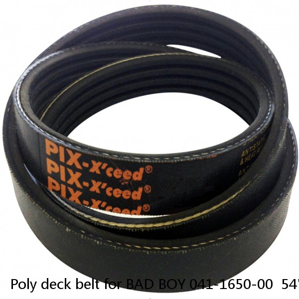 Poly deck belt for BAD BOY 041-1650-00  54" & 60" decks Outlaw ZT2700 CZT PUP