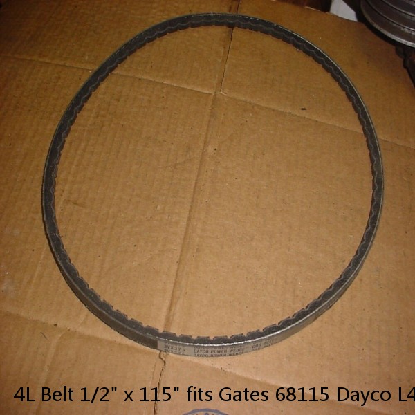 4L Belt 1/2" x 115" fits Gates 68115 Dayco L4115 Goodyear 841150 248-115 #1 small image