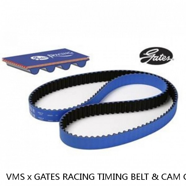 VMS x GATES RACING TIMING BELT & CAM GEAR FOR 96-00 HONDA CIVIC D16 BLACK #1 image